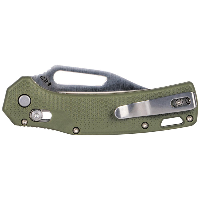 Klein Tools OGK002GNT Resurgence Hunting Pocket Knife, Green & Clip Point