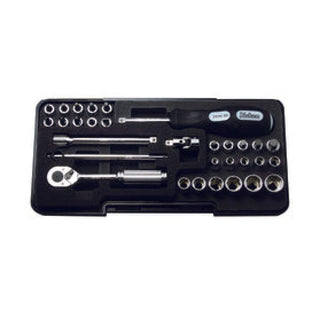 Ko-Ken P2258M 1/4 Sq. Dr. Socket set 6 point Plastic Case 31 pieces