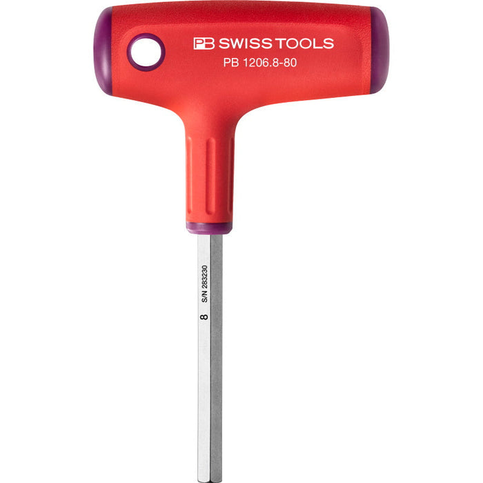 PB Swiss Tools PB 1206.8-80 Cross-Handle Screwdrivers, Hex 8 mm, 50 mm