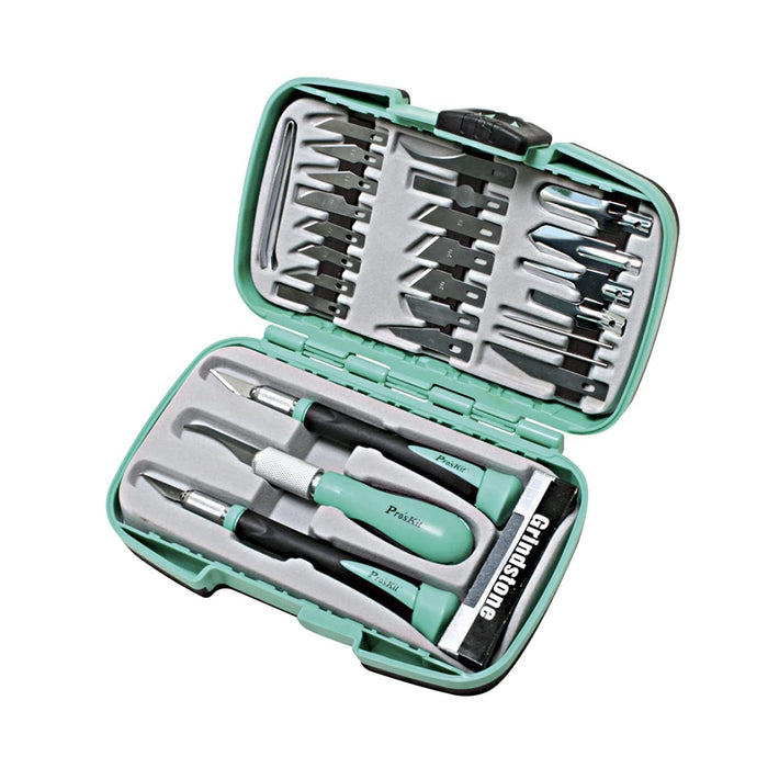 Pro's Kit PD-395A Deluxe Hobby Knife Set, 30 Pc.