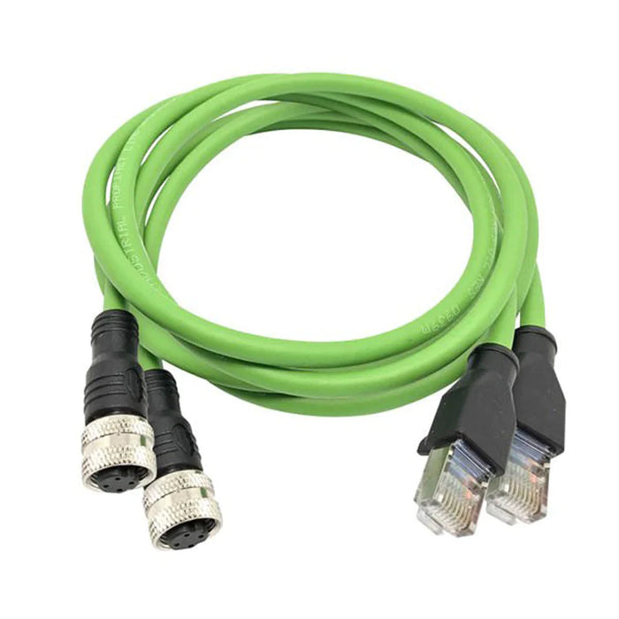 TREND Networks R151058 2 x PROFINET RJ45 (m) - M12 (f) D Coded 1m Adapter Cable