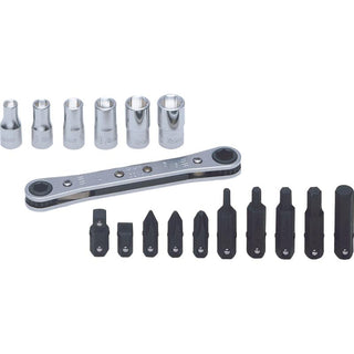 Ko-Ken R810D Socket Set 5-10 mm 6 Point 17 Pieces