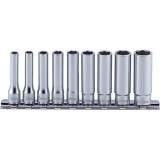 Ko-Ken RS2300A/9 Socket Set 3/16-1/2 6 Point 9 Pieces 1/4 Sq. Drive