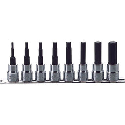 Ko-Ken RS3010M/8-L38 3/8 Sq. Dr. Bit Socket set 3mm-12mm Hex Length 38mm 8 pieces - image 1