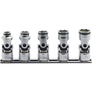 Ko-Ken RS3441M/5 3/8 In Sq. Dr. Universal Socket set 8mm-14mm Nut Grip 5 Pieces