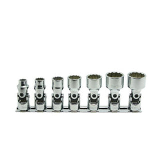 Ko-Ken RS3445W/7 3/8 In Sq. Dr. Universal Socket set Whitworth 1/8-1/2 Inch 12 point 7 Pieces