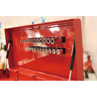 Ko-ken RSAL300-1/2X10 Magnetic Aluminum Rail 1/2"Dr. Plastic Clip 10 Pcs 300 mm