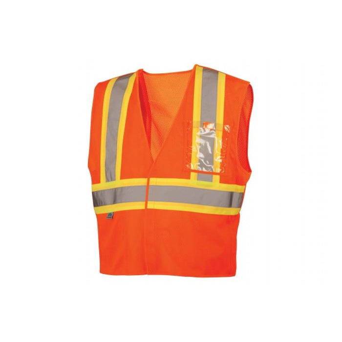Pyramex RVHL27 Series Type R - Class 2 Hi-Vis Orange Safety Vest