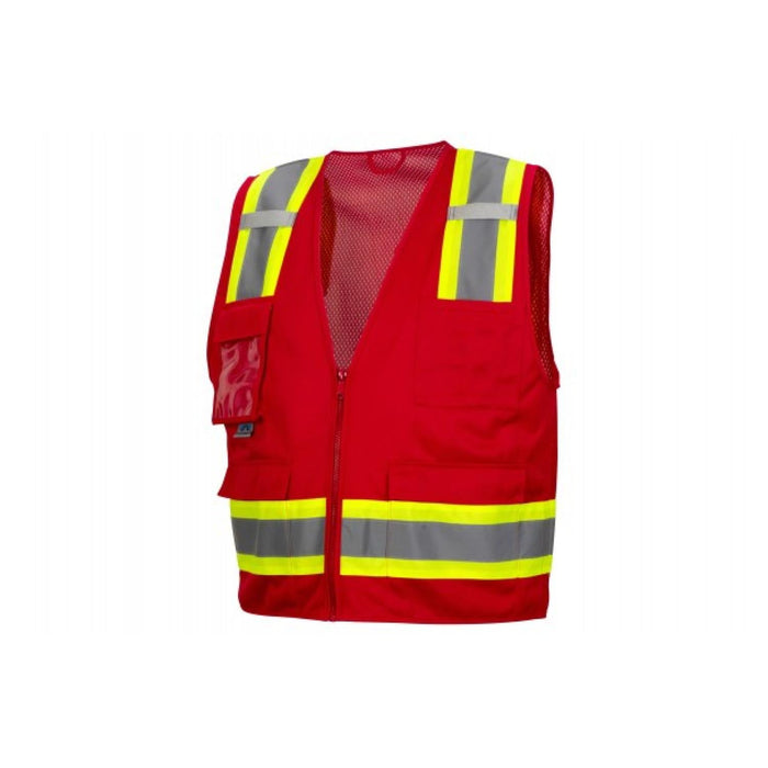 Pyramex RVZ2427CP Red Safety Vest