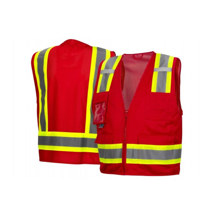 Pyramex RVZ2427CP Red Safety Vest