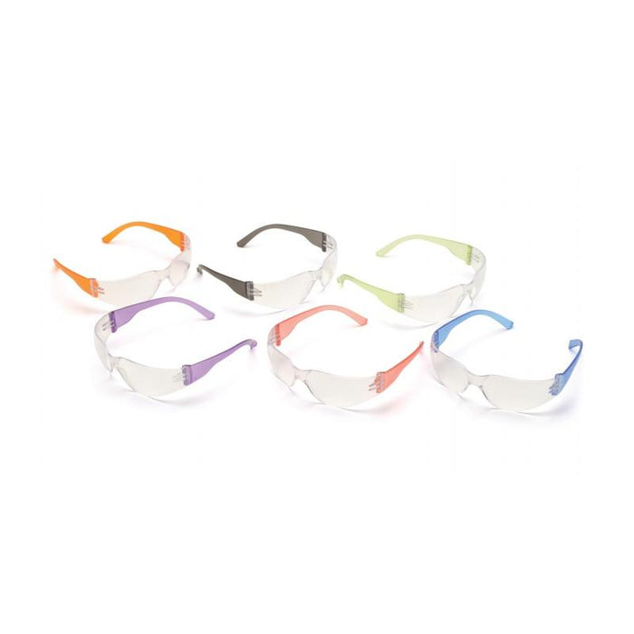 Pyramex S4110SNMP Mini Intruder Clear Lens with Assorted Temple Colors