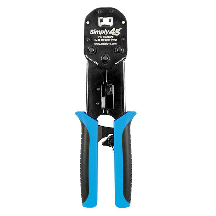 Simply45 S45-C200  Universal RJ45 Crimp Tool for Standard WE/SS 8P8C Unshielded & Internal Ground