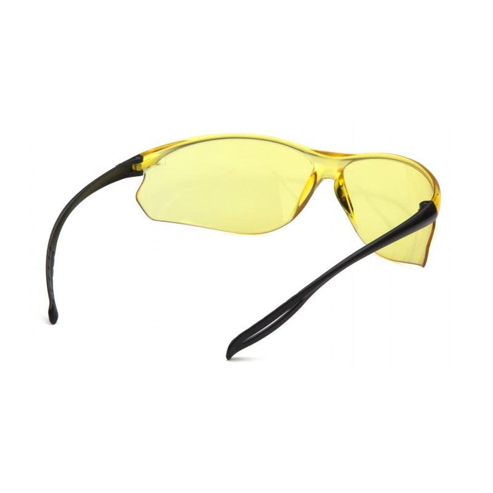 Pyramex S9730S Neshoba Amber Lens with Black Temples