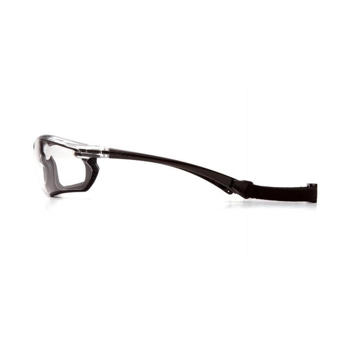 Pyramex SBG10680DT Crossovr Indoor/Outdoor Mirror Anti-Fog Lens with Black and Gray Frame Glasses Safety Glasses