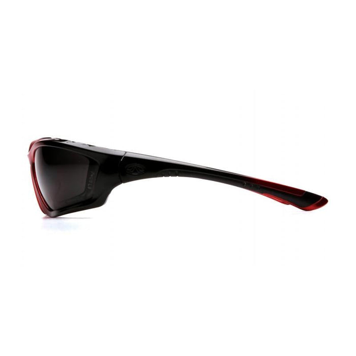Pyramex SBR8720DTP Accurist Gray Anti-Fog Lens with Padded Black/Red Frame