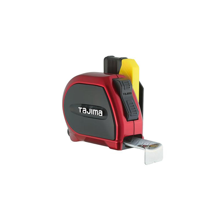 Tajima Tool SSSF-16/5MBW SAE & Metric Scale 16ft/5m x 1 inch Sigma Stop  Measuring Tape with Acrylic Coated Auto Locking Blade & Safety Belt Holder