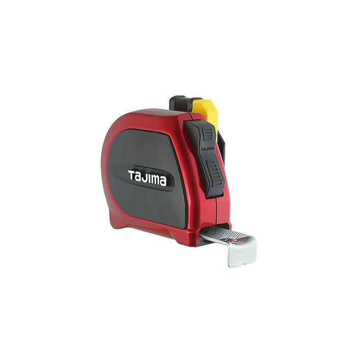 Tajima Tool SSSF-25BW Standard Steel Sigma Stop Tape Measure with Safety Belt Holder 25 ft. x 1 in