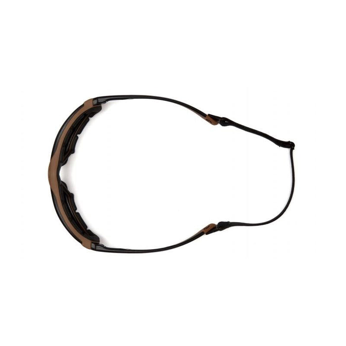 Carhartt CHB1010DTMP Toccoa Clear Anti-Fog Lens with Black and Tan Frame (polybag)