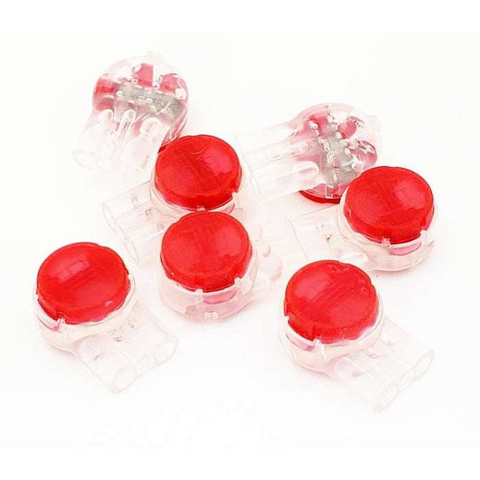 Ideal 86-930 UR2 Red IDC 3-Wire Butt Splice Jellybean 100/Clam