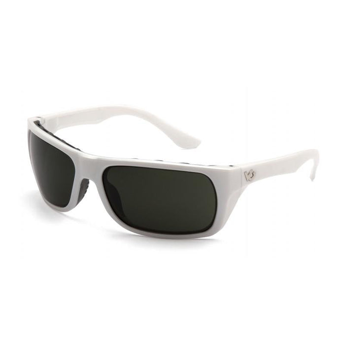 Pyramex VGSW922T Vallejo Forest Gray Anti-Fog Lens with White Frame