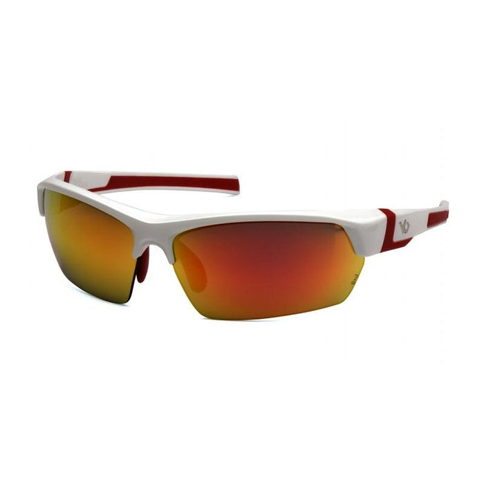 Pyramex VGSWR351 Tensaw Red Mirror Polarized Lens with White and Red Frame