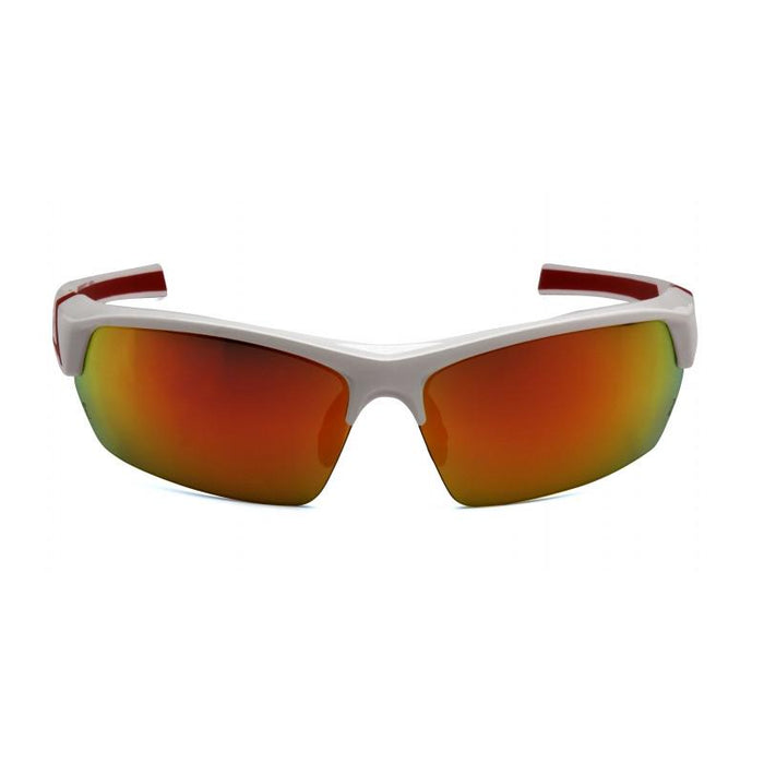 Pyramex VGSWR355T Tensaw Sky Red Mirror Anti-Fog Lens with White/Red Frame