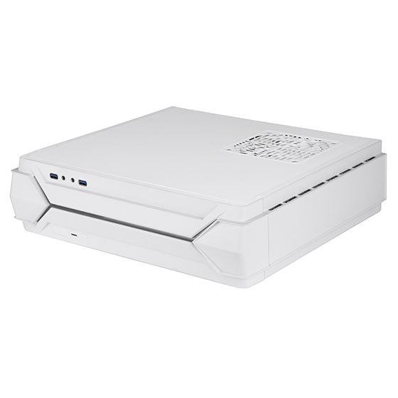 Silverstone Technologies RVZ03W-ARGB Slim Mini-ITX Case with RGB Light Strip White