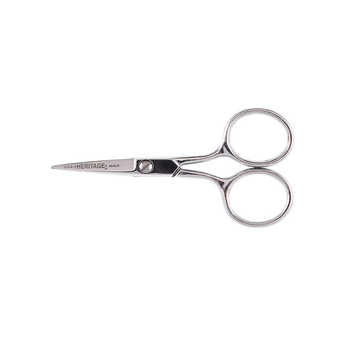 Klein Tools G404LR Embroidery Scissor with Large Ring, 4"
