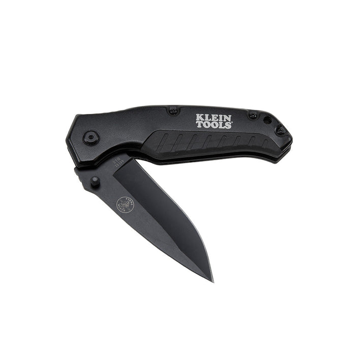 Klein Tools 44220 Pocket Knife, Black, Drop-Point Blade