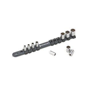 Stahlwille 96051010 Socket Spanner Set On Clip Rail 1/4 Inch, 10 Pcs