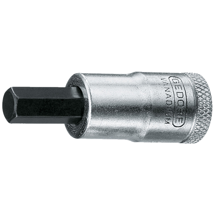 Gedore 6241010 IN 30 4 Hex Screwdriver Bit Socket, 4 mm, 3/8"