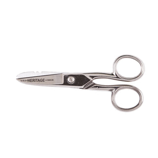 Klein Tools 100CS Serrated Electrician Scissors with Stripping