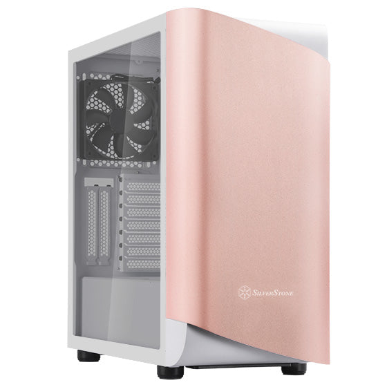 Silverstone SST-SEA1GW-G (Rose Gold/White, Tempered Glass) SETA A1 ATX Mid Tower