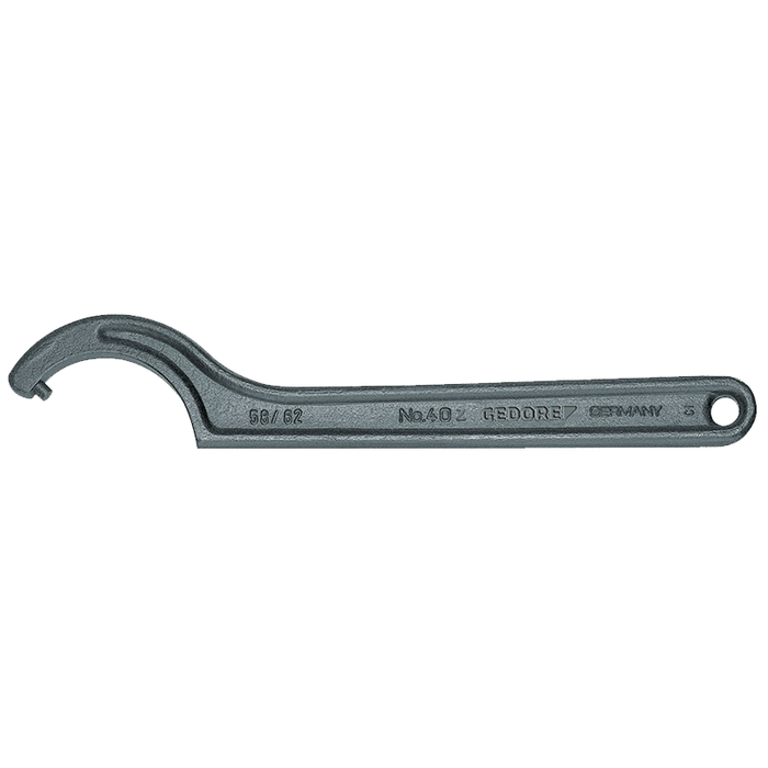 Gedore 6336660 40 Z 30-32 Hook Wrench with Pin, 30 - 32 mm