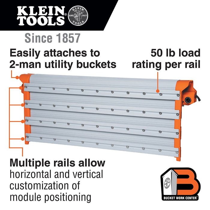 Klein Tools BC200WA 2 Man Wall Assembly, Rail System
