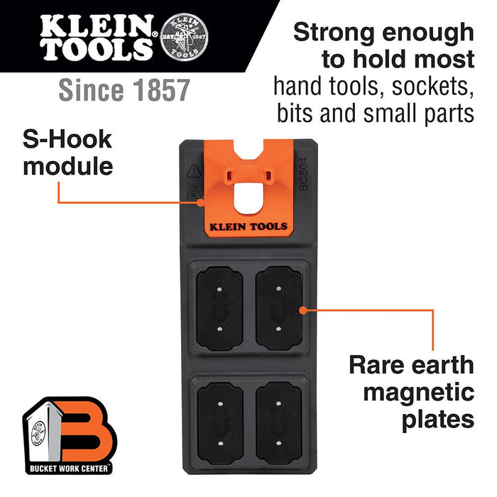 Klein Tools BC504S Magnetic Tool Storage Module, S-Hook