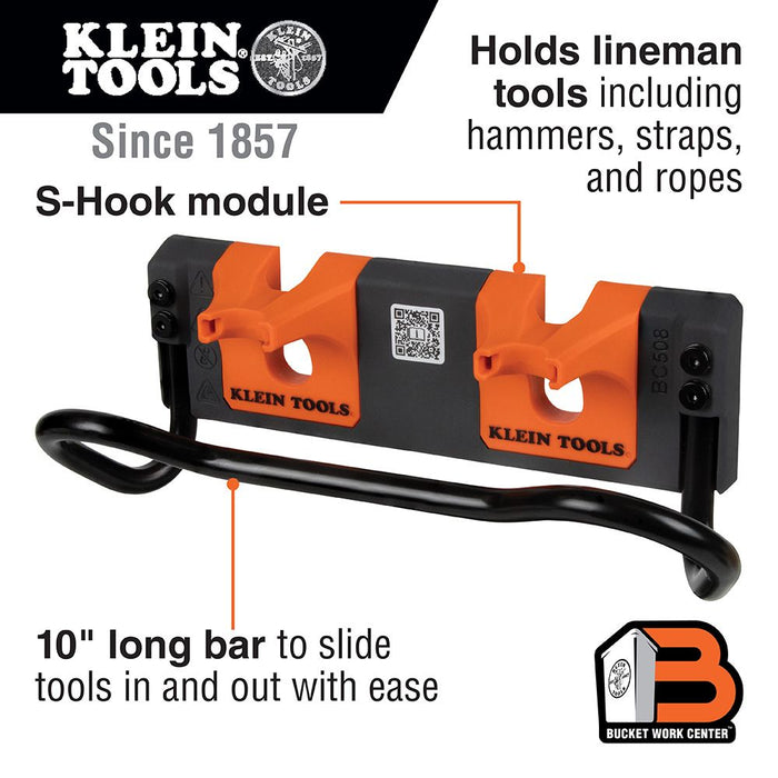 Klein Tools BC508S Utility Bar Storage Module, S-Hook