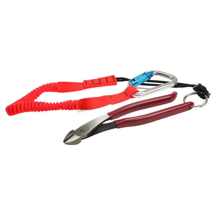 Klein Tools D248-9STT Ironworker's Diagonal-Cutting Pliers, Tether Ring, 8"
