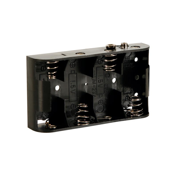 Velleman BH243B Battery Holder for 4 x C-Cell with Snap Terminals