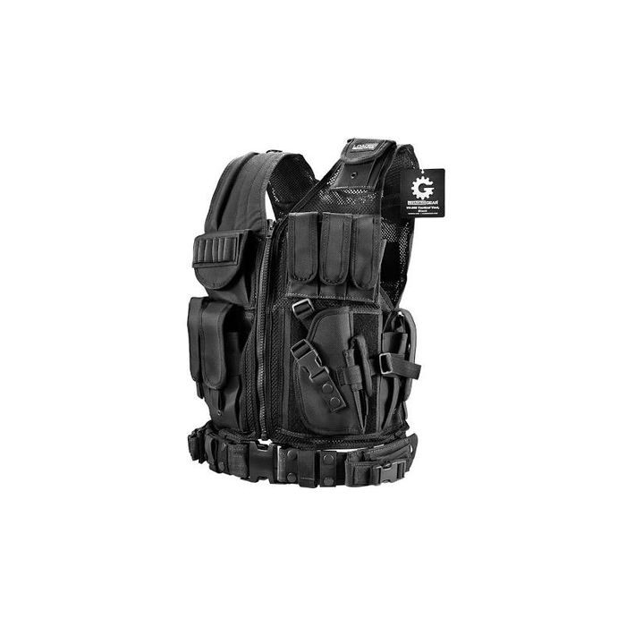 Barska BI12018 Loaded Gear Tactical Vest VX-200 (Black) Right Hand