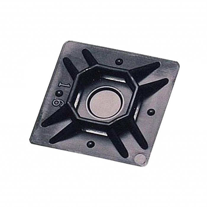 Ideal IT1000MP-C0 Mounting Pad, 1", Adhesive, #6 Screw, UV Black