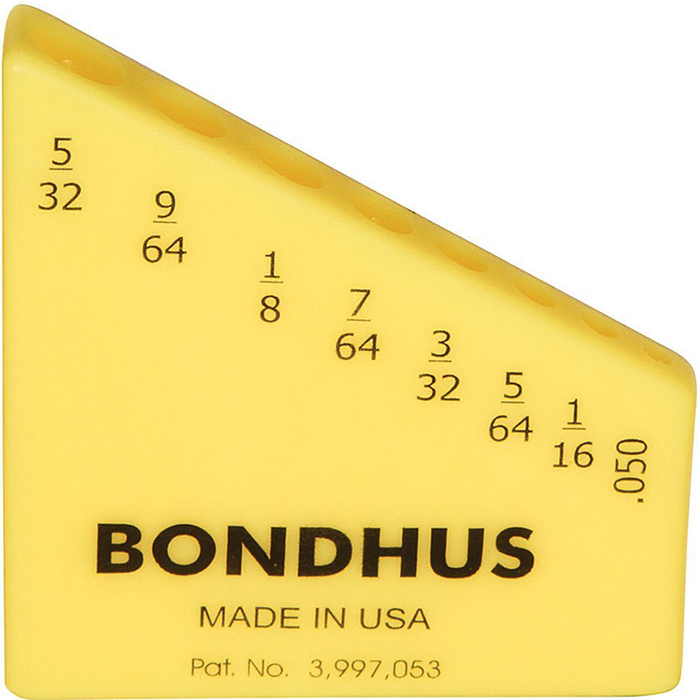 Bondhus 18032 Bondhex Color Coded Case Holds 8 Tools, 10 Piece