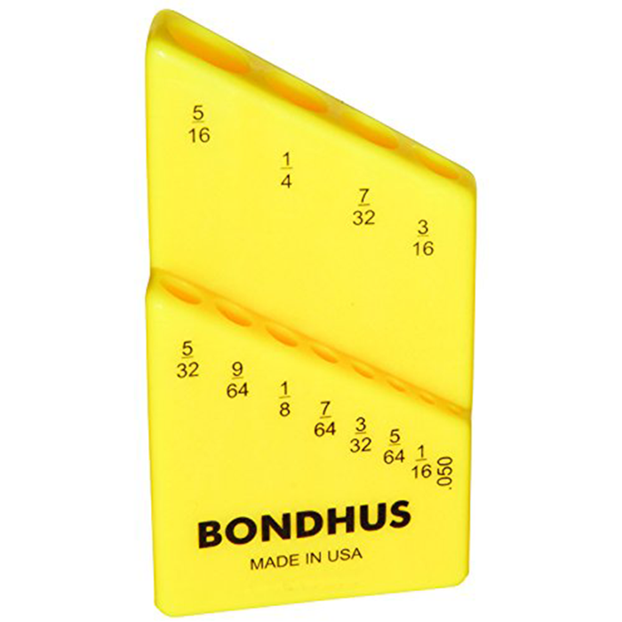 Bondhus 18036 Bondhex Color Coded Case Holds 12 Tools, 10 Piece