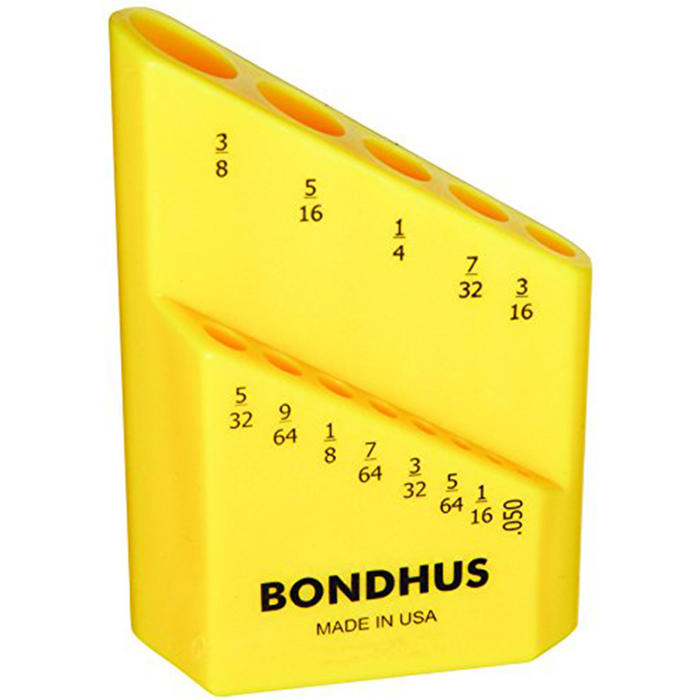 Bondhus 18037 Bondhex Color Coded Case Holds 13 Tools, 10 Piece