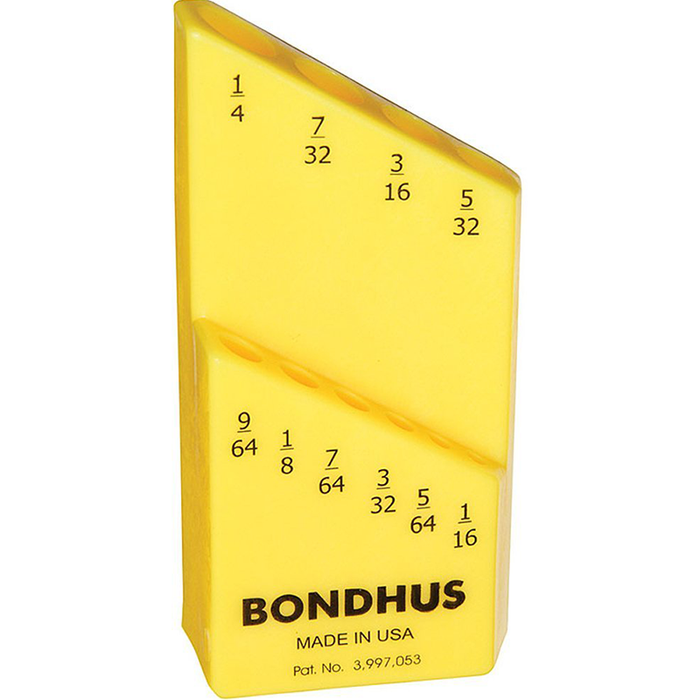 Bondhus 18038 Bondhex Case Holds 10 L-Wrenches, 10 Piece