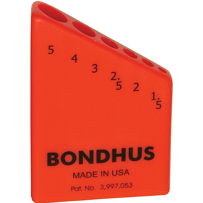 Bondhus 18046 Bondhex Case Holds 6 L-Wrenches, 10 Piece