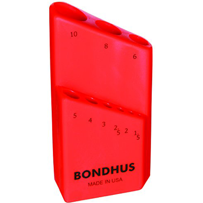 Bondhus 18099 Bondhex Color Coded Case Holds 9 Tools, 10 Piece
