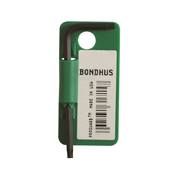 Bondhus 31710 T10 x 2.2" TORX® Tip Key L-Wrench with ProGuard Finish, Tagged and Barcoded, 5 Pack