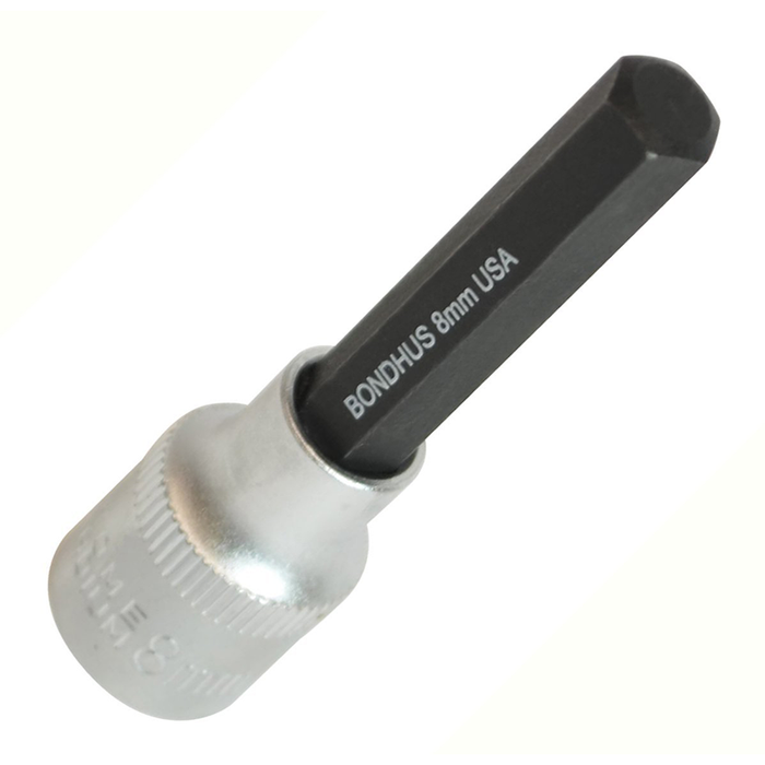 Bondhus 43256 3mm x 50mm ProHold Socket Hex Bit with Socket with ProGuard Finish