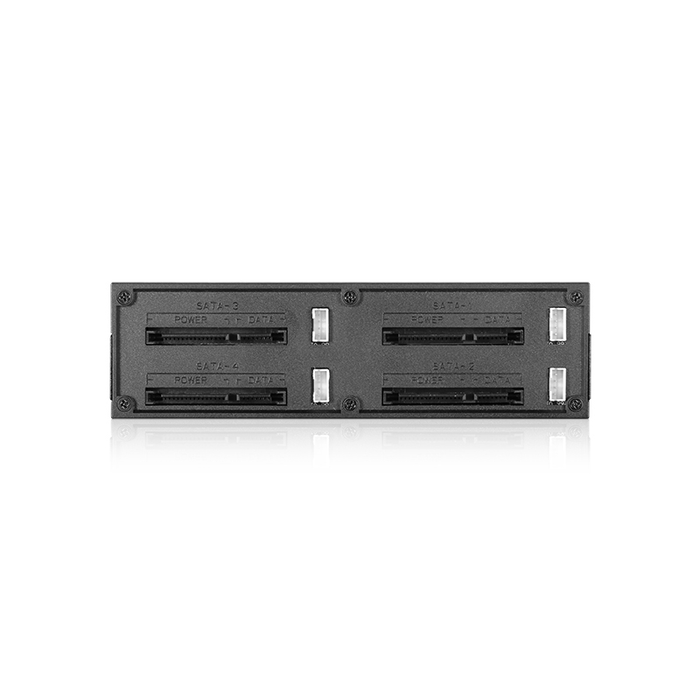 iStarUSA BPN-124K-SA  Trayless 5.25" to 4x 2.5" SATA 6 Gbps HDD SSD Hot-swap Rack